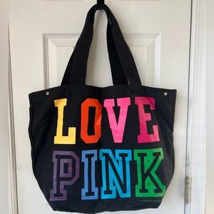 VS PINK Tote, Rainbow Color